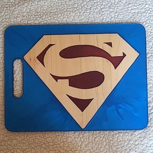 Handcrafted Superman serving tray